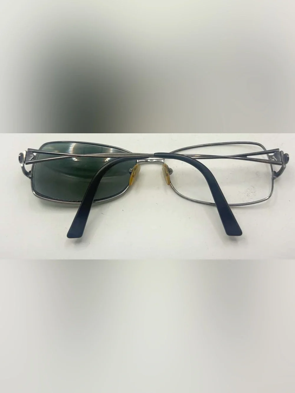 Vintage Sergio Tacchini ST1134-S Gunmetal Oval Metal Sunglasses Frames Only
